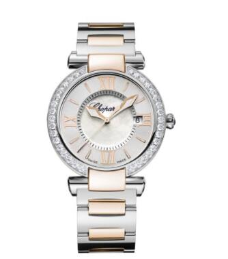 Review Chopard Imperiale Watches for sale Review Replica 36 MM QUARTZ ROSE GOLD STAINLESS STEEL DIAMONDS 388532-6004 - Click Image to Close