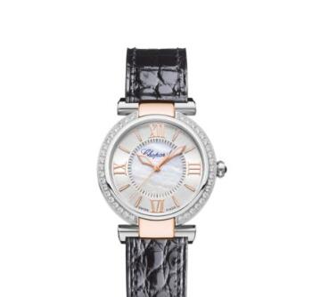 Review Chopard Imperiale Watches for sale Review Replica 29 MM AUTOMATIC ROSE GOLD STAINLESS STEEL DIAMONDS 388563-6007 - Click Image to Close