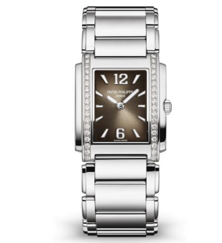 Review Patek Philippe Twenty~4 Stainless Steel Gray Sunburst Dial Watch 4910/1200A-010 Replica Watch