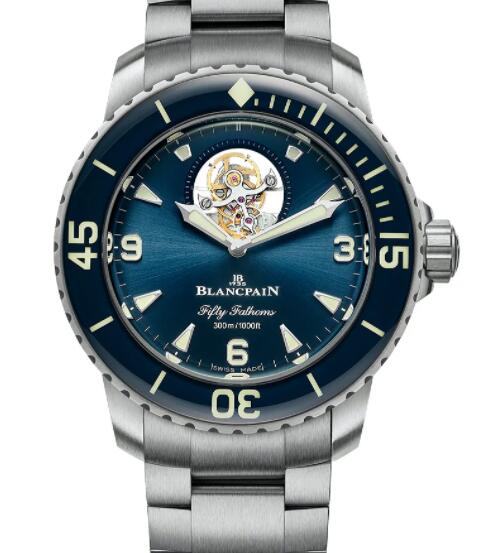 Review Blancpain Fifty Fathoms Tourbillon 8 Jours Replica Watch 5025-12B40-98S - Click Image to Close