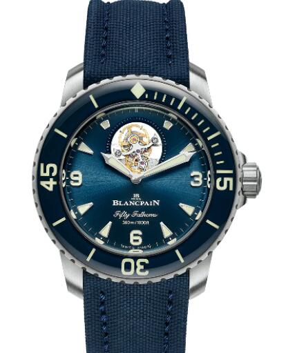 Review Blancpain Fifty Fathoms Tourbillon 8 Jours Replica Watch 5025-12B40-O52