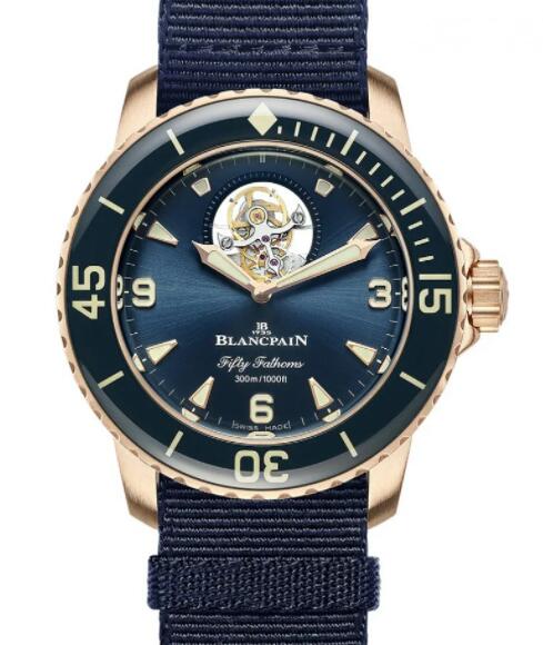 Review Blancpain Fifty Fathoms Tourbillon 8 Jours Replica Watch 5025-36B40-O52