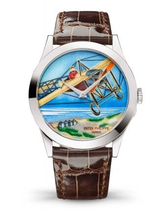 Review Patek Philippe Calatrava In Tribute to the Pioneers of Aviation Replica Watch 5089G-089 - Click Image to Close