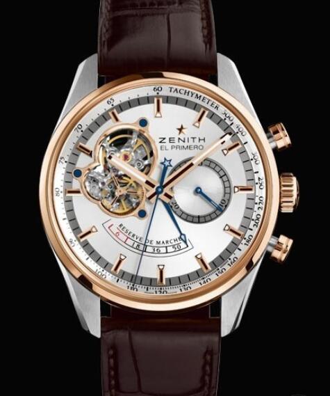 Review Replica Watch Zenith El Primero Chronomaster Open Power Reserve 51.2080.4021/01.C494 Steel - Pink Gold Bezel - Alligator Strap