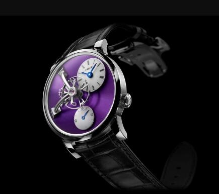 Review Replica MB&F Legacy Machine LM101 White Gold Purple Watch 52.WL.P