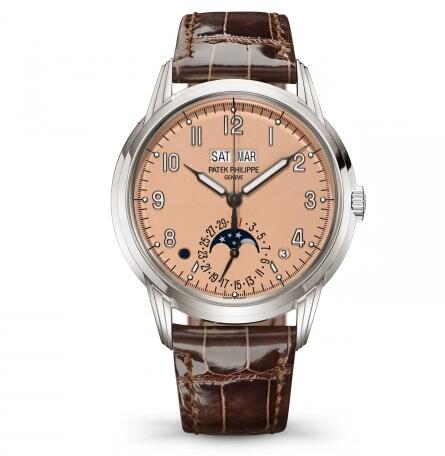 Review Patek Philippe Perpetual Calendar 5320 White Gold Rose Replica Watch 5320G-011