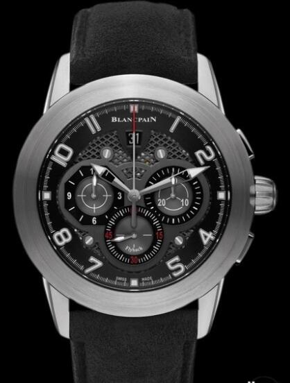 Review Blancpain L-evolution Chronographe Flyback Replica Watch 560STC-11B30-52B Brushed Steel - Black Fabric Strap