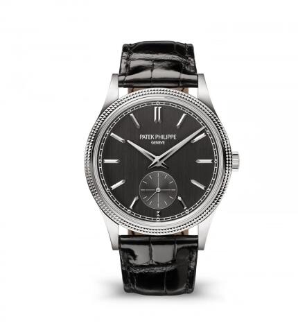 Review Patek Philippe Calatrava Clous de Paris White Gold Gray 6119G-001 Replica Watch