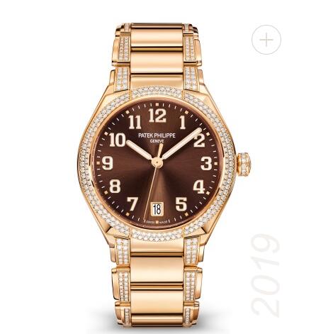 Review Patek Philippe Twenty~4 Automatic Rose Gold & Brown Dial 7300/1201R-010 Replica Watch