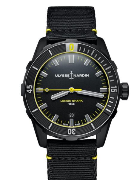 Review Ulysse Nardin Diver Lemon Shark Copy Watch 8163-175LE/92-LEMONSHARK