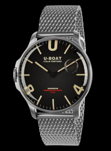 Review U-Boat Darkmoon Watch Replica 44 SS MESH 8463/MT