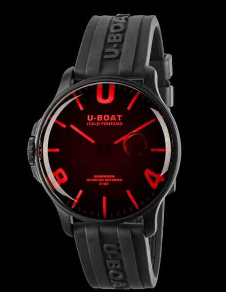 Review U-Boat Darkmoon Watch Replica 44 RED IPB 8466 - Click Image to Close