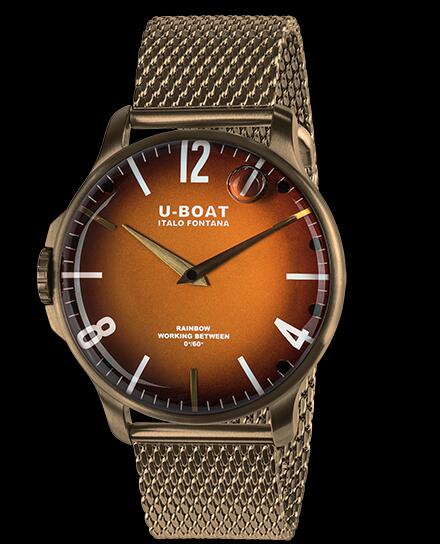 Review U Boat Rainbow Watch Replica RAINBOW 44 ORANGE IP BRONZE 8468/MT