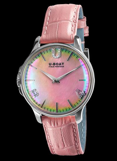 Review U Boat Rainbow Watch Replica RAINBOW 38 PINK SS 8472