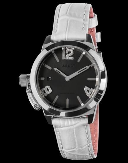 Review U Boat Ladies Watch Replica CLASSICO 38 BLACK MOTHER OF PEARL 8482