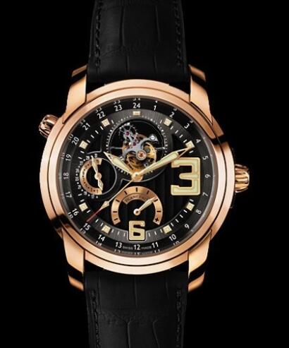 Review Replica Blancpain L-evolution Tourbillon GMT Watch 8825-3630-53B Red gold - Click Image to Close