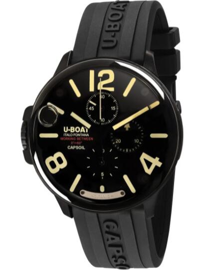 Review U-Boat Capsoil Titanio DLC Replica Watch 8896 - Click Image to Close