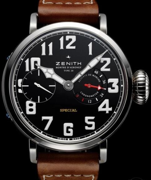 Review Replica Watch Zenith Pilot Montre d'Aéronef Type 20 95.2420.5011/21.C723 Titanium - Calfskin Leather Strap - Click Image to Close