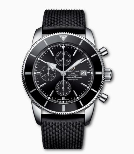 Review Breitling Superocean Heritage Chronograph 46 Stainless Steel Black A13312121B1S1 Replica Watch - Click Image to Close