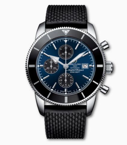 Review Breitling Superocean Heritage Chronograph 46 Stainless Steel Blue A13312121C1S1 Replica Watch - Click Image to Close