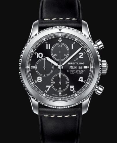Review Breitling Navitimer 8 Chronograph 43 Stainless Steel - Black Replica Watch A13314101B1X1