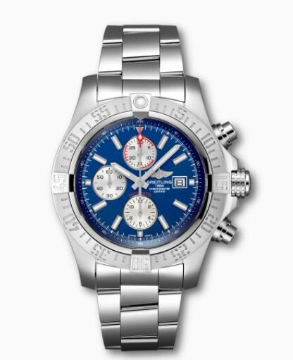 Review Replica Breitling Super Avenger II Stainless Steel Blue A13371111C1A1 Watch - Click Image to Close