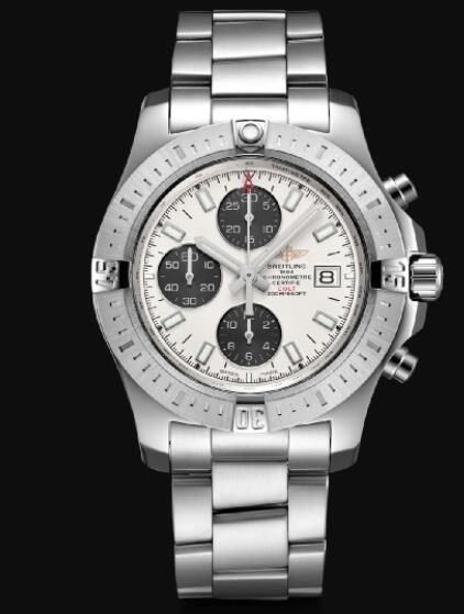 Review Breitling Colt 44 Chronograph Automatic Stainless Steel - Silver Men Replica Watch A13388111G1A1 - Click Image to Close