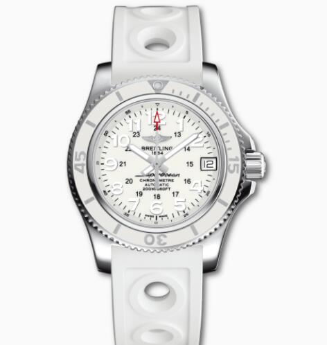 Review Breitling Superocean II 36 Stainless Steel White A17312D21A1S1 Replica Watch - Click Image to Close