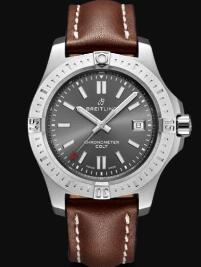 Review Replica Breitling Colt 41 Automatic Stainless Steel - Anthracite Watch A17313101F1X2 - Click Image to Close