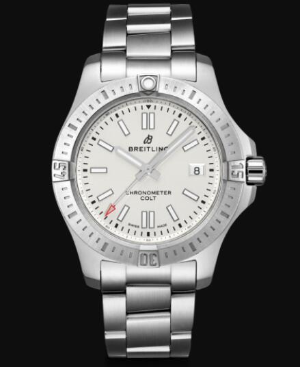 Review Breitling Colt 41 Automatic Stainless Steel - Silver Men Replica Watch A17313101G1A1