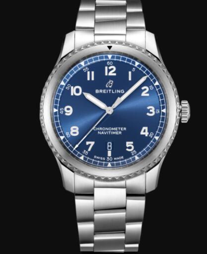 Review Breitling Navitimer 8 Automatic 41 Stainless Steel - Blue Replica Watch A17314101C1A1 - Click Image to Close