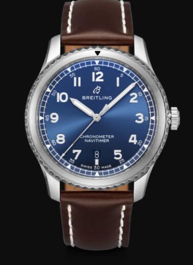 Review Breitling Navitimer 8 Automatic 41 Stainless Steel - Blue Replica Watch A17314101C1X1 - Click Image to Close