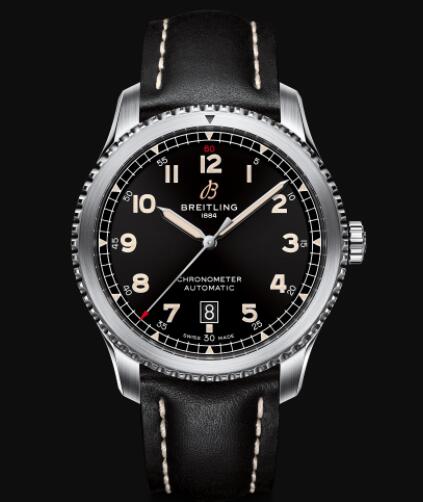 Review Breitling Aviator 8 Automatic 41 Stainless Steel - Black Replica Watch A17315101B1X2