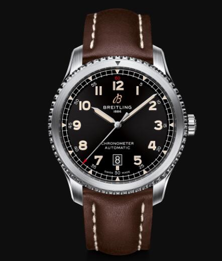 Review Breitling Aviator 8 Automatic 41 Stainless Steel - Black Replica Watch A17315101B1X3