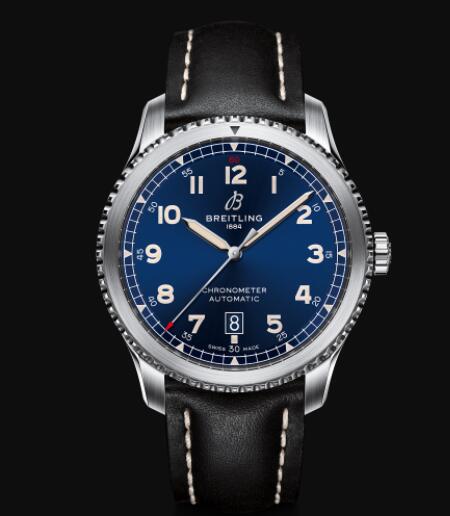 Review Breitling Aviator 8 Automatic 41 Stainless Steel - Blue Replica Watch A17315101C1X2 - Click Image to Close