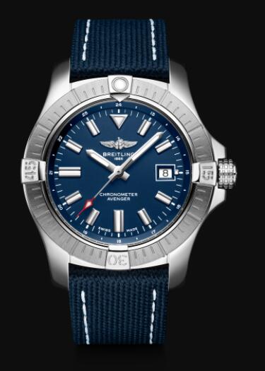 Review Replica Breitling Avenger Automatic 43 Stainless Steel - Blue Bold Watch A17318101C1X2 - Click Image to Close