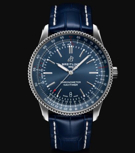 Review Breitling Navitimer Automatic 41 Stainless Steel - Blue Replica Watch A17326161C1P3 - Click Image to Close