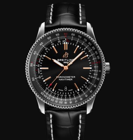 Review Breitling Navitimer Automatic 41 Stainless Steel - Black Replica Watch A17326241B1P1