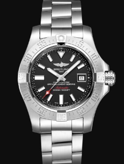 Review Breitling Avenger II Seawolf Stainless Steel - Black Replica Watch A17331101B1A1 - Click Image to Close