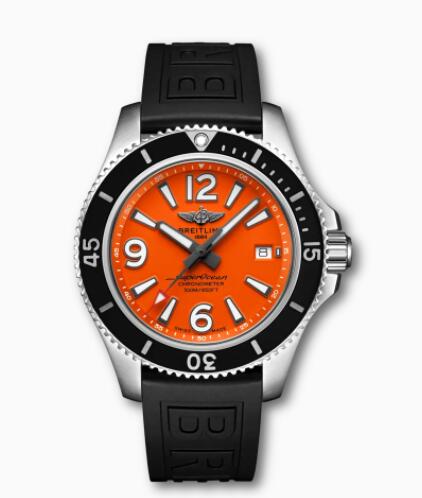 Review Breitling Superocean Automatic 42 Stainless Steel Orange A17366D71O1S1 Replica Watch - Click Image to Close