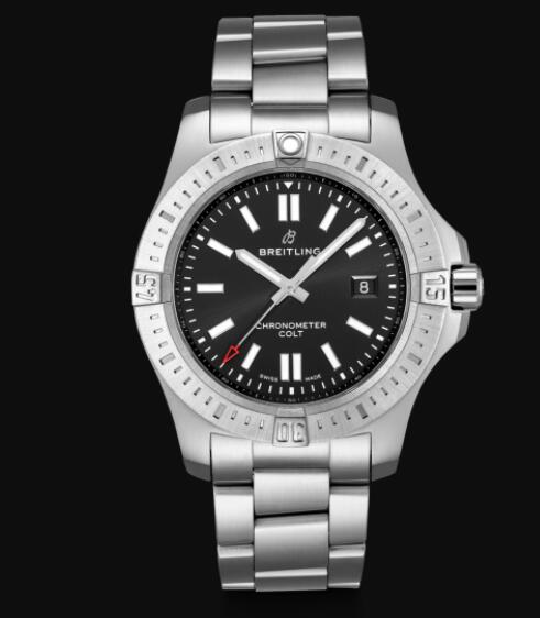 Review Breitling Colt Automatic 44 Stainless Steel - Black Men Replica Watch A17388101B1A1