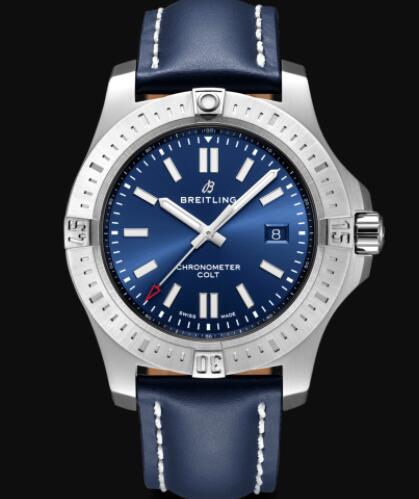 Review Replica Breitling Colt Automatic Stainless Steel - Blue Watch A17388101C1X1