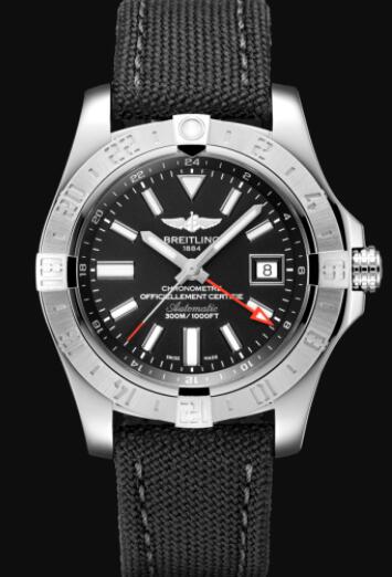 Review Replica Breitling Avenger II GMT Stainless Steel - Black Watch A3239011/BC34/109W/A20BA.1 - Click Image to Close
