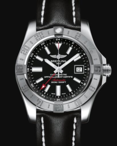Review Replica Breitling Avenger II GMT Stainless Steel - Black Watch A3239011/BC35/435X/A20BA.1