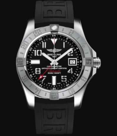 Review Replica Breitling Avenger II GMT Stainless Steel - Black Watch A32390111B2S1 - Click Image to Close