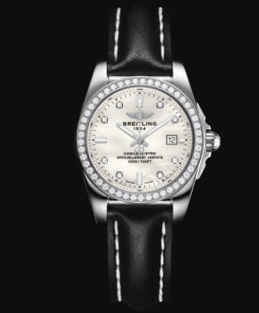 Review Replica Breitling Galactic 29 Sleek Stainless Steel - Mother-Of-Pearl Watch A7234853/A785/477X/A12BA.1