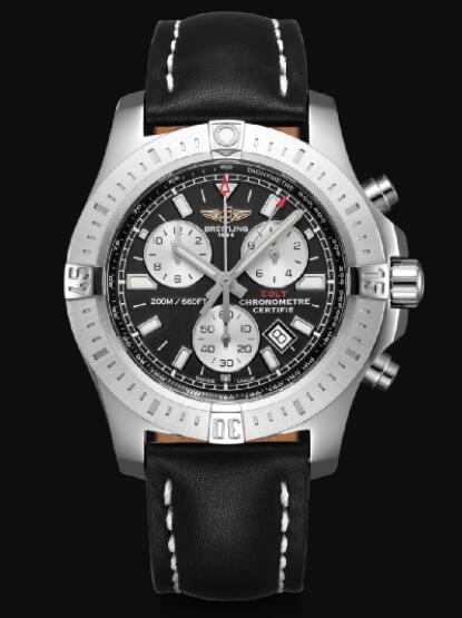 Review Breitling Colt 44 Chronograph Stainless Steel - Black Men Replica Watch A73388111B1X1 - Click Image to Close