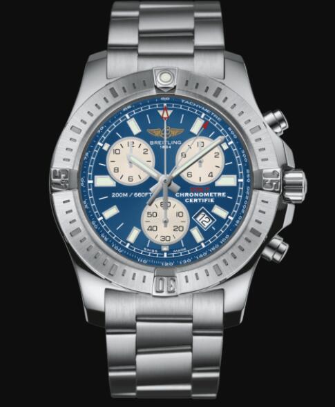 Review Replica Breitling Colt Chronograph Stainless Steel - Blue Watch A73388111C1A1