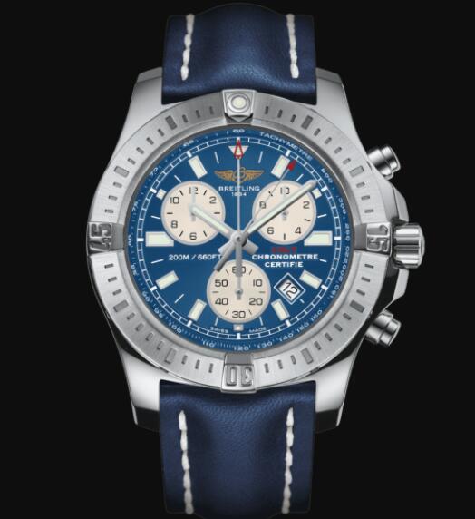 Review Breitling Colt Chronograph 44 Stainless Steel - Blue Men Replica Watch A73388111C1X1