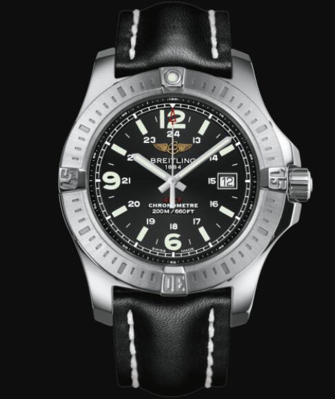 Review Replica Breitling Colt Quartz Stainless Steel - Black Watch A7438811/BD45/435X/A20BA.1